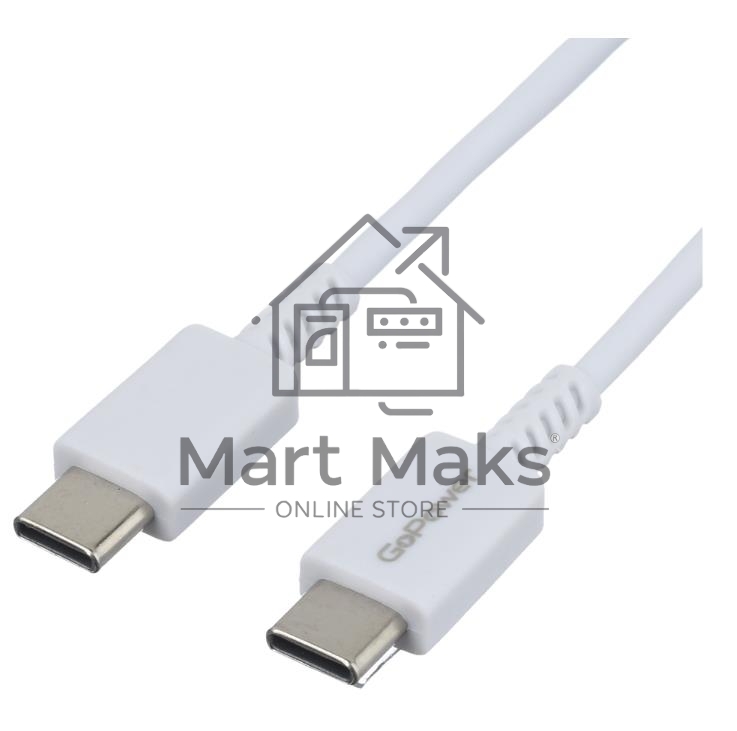 Кабель GoPower GP20TT Type-C (m)-Type-C (m) белый