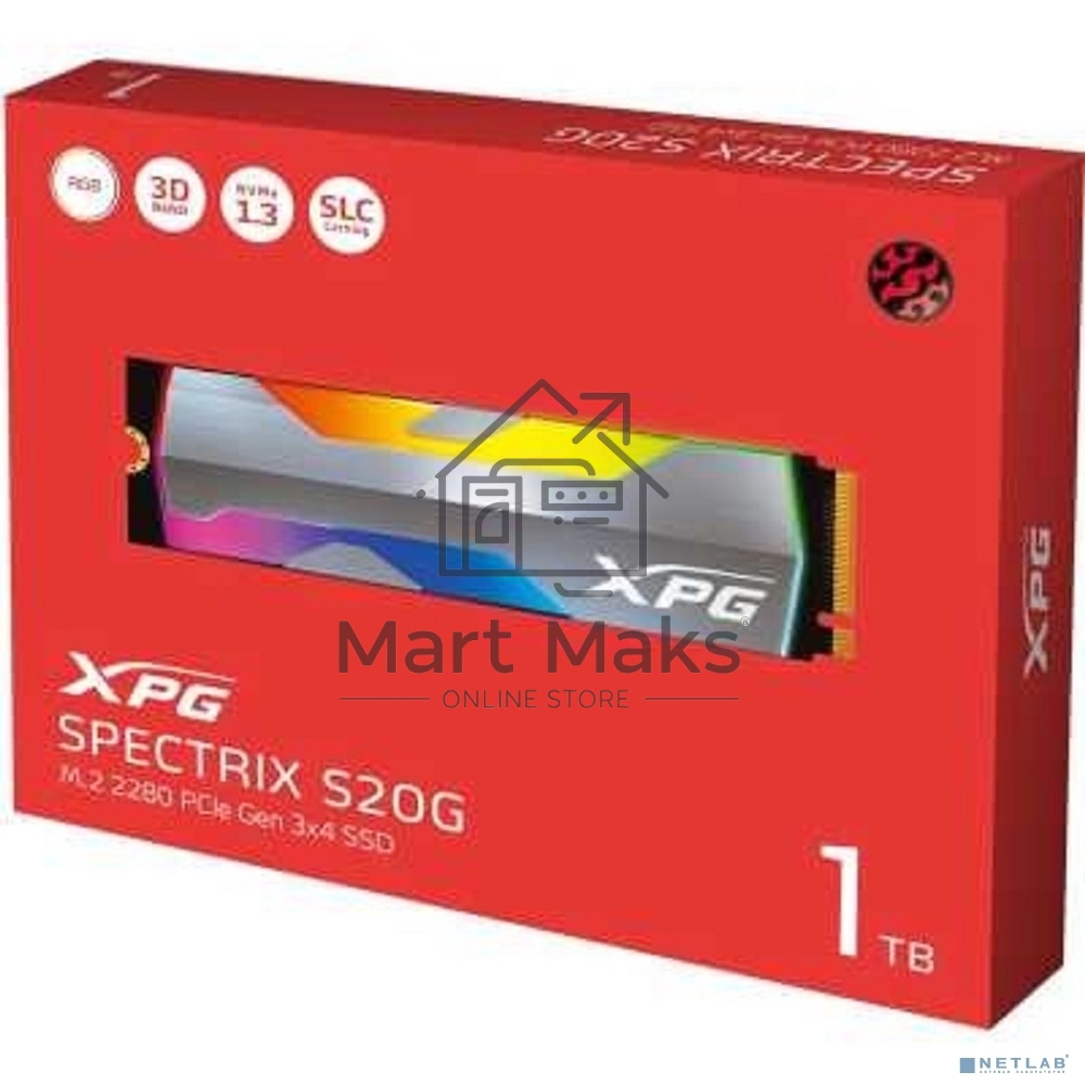 Накопитель SSD ADATA 1Tb SSD M.2 XPG SPECTRIX S20G [ASPECTRIXS20G-1T-C]