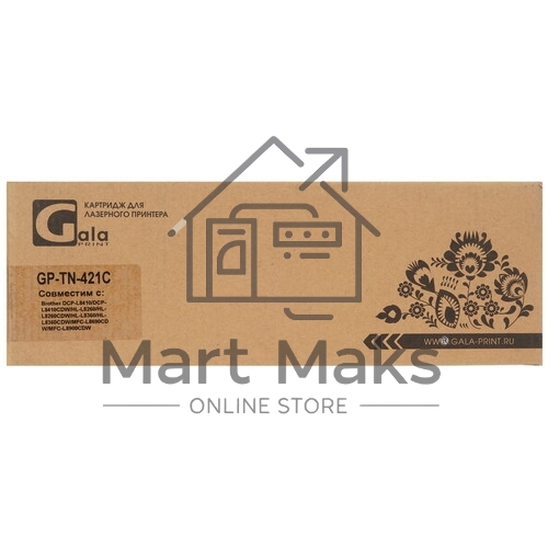 Картридж GalaPrint GP-TN-421C для принтеров Brother DCP-L8410/DCP-L8410CDW/HL-L8260/HL-L8260CDW/HL-L8360/HL-L8360CDW/MFC-L8690CDW/MFC-L8900CDW Cyan 1800 копий