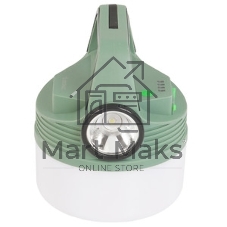 Фонарь аккумуляторный кемпинговый походный 16Вт SMD LED+3Вт LED Li-ion 18650 2400мА.ч Power-bank корпус ABS-пластик индикатор уровня заряда USB-шнур складной крючок для подвешивания матов. рассеив. КОСМОС KOC616Lit
