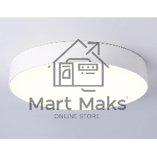 Потолочный светодиодный светильник Ambrella light FV5527 WH белый LED 45W 3000K D400*58 (Без ПДУ)