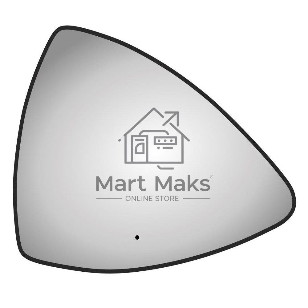Зеркало Bau Triangle Loft 90х70, с LED фоновой подсветкой, бесконтактным сенсором, черной окантовкой