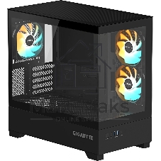 Корпус Gigabyte GB-C201P черный без БП mATX 9x120mm 3x140mm 2xUSB3.0 audio bott PSU