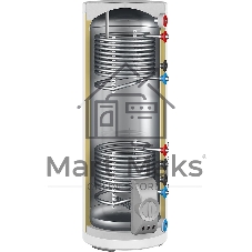 Водонагреватель электрический комбинированный Thermex IRP 300 V (combi) PRO белый, накопительный, 300 л, 6 кВт, напольный, вертикальный, бак из нержавеющей стали