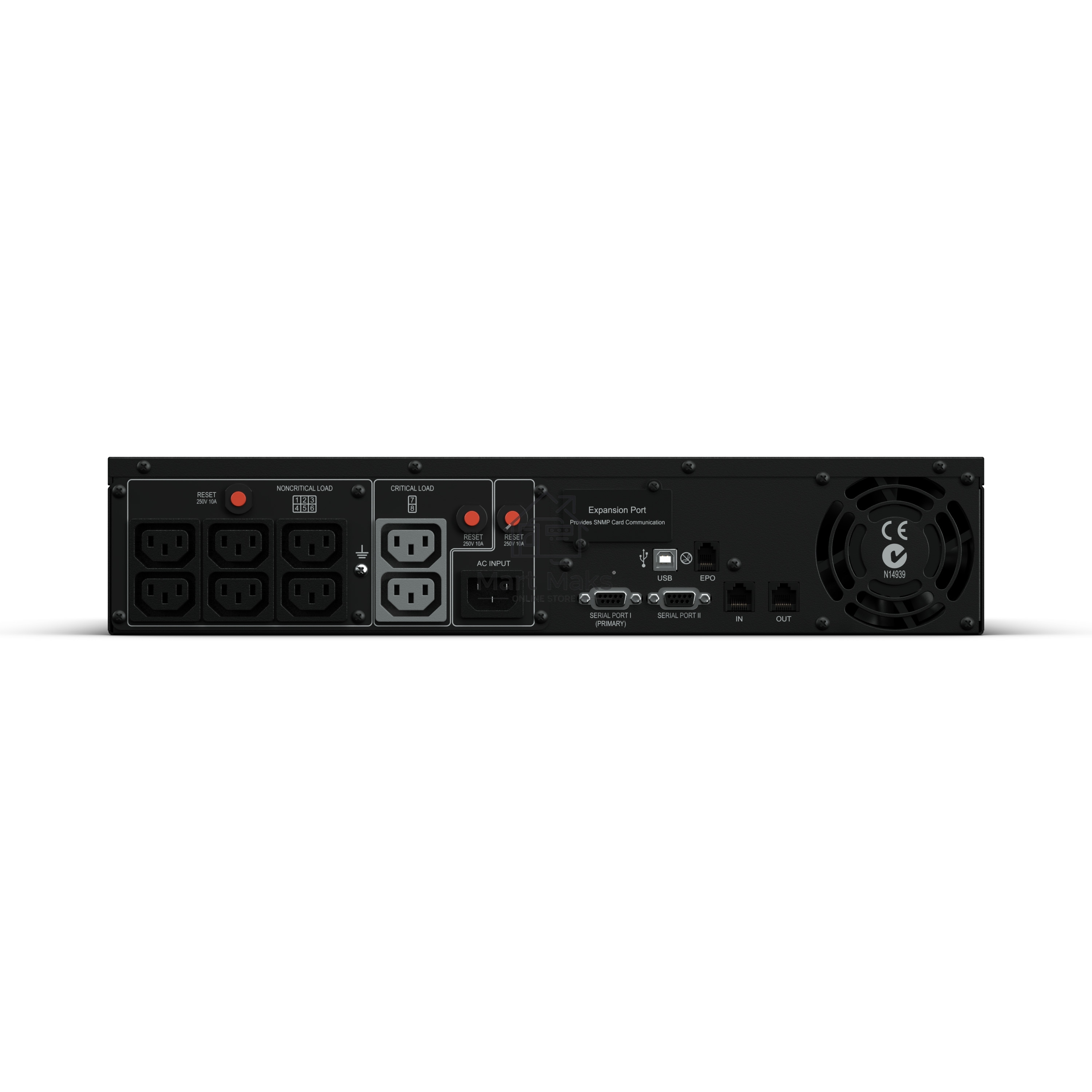 Источник бесперебойного питания CyberPowerLine-Interactive PR1000ELCDRT2UA 1000VA/900W USB/RS-232/Dry/EPO/SNMPslot/RJ11/45 (8 IEC С13)