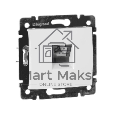 Legrand Legrand 774438 Розетка телефонная Valena RJ11 4 контакта 1 коннектор (белая)