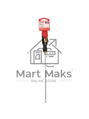 Отвертка шлицевая SL 4х200 мм, двухкомпонентная рукоятка Rexant