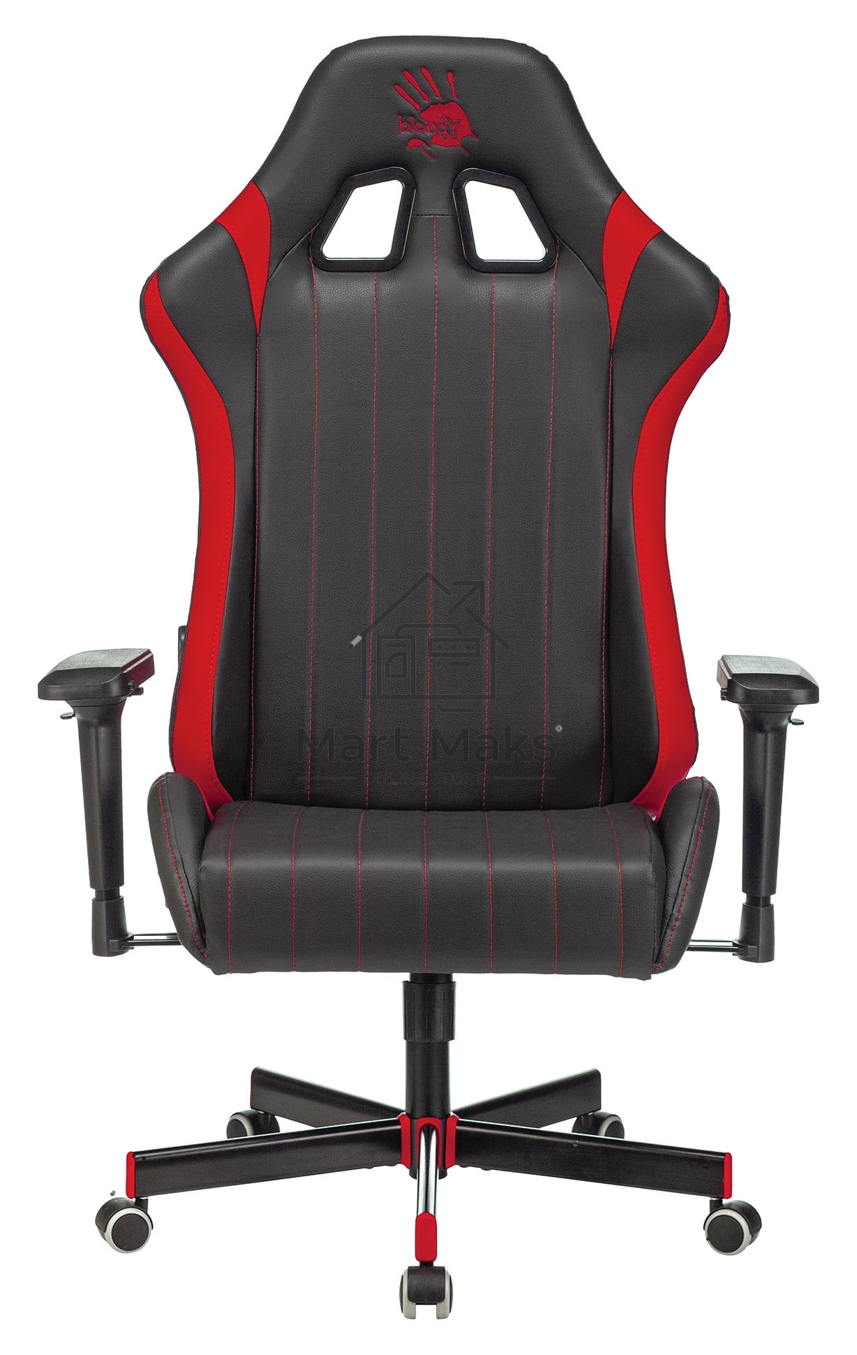 Кресло игровое A4Tech Bloody GC-990 черный/красный искусственная кожа крестовина металл