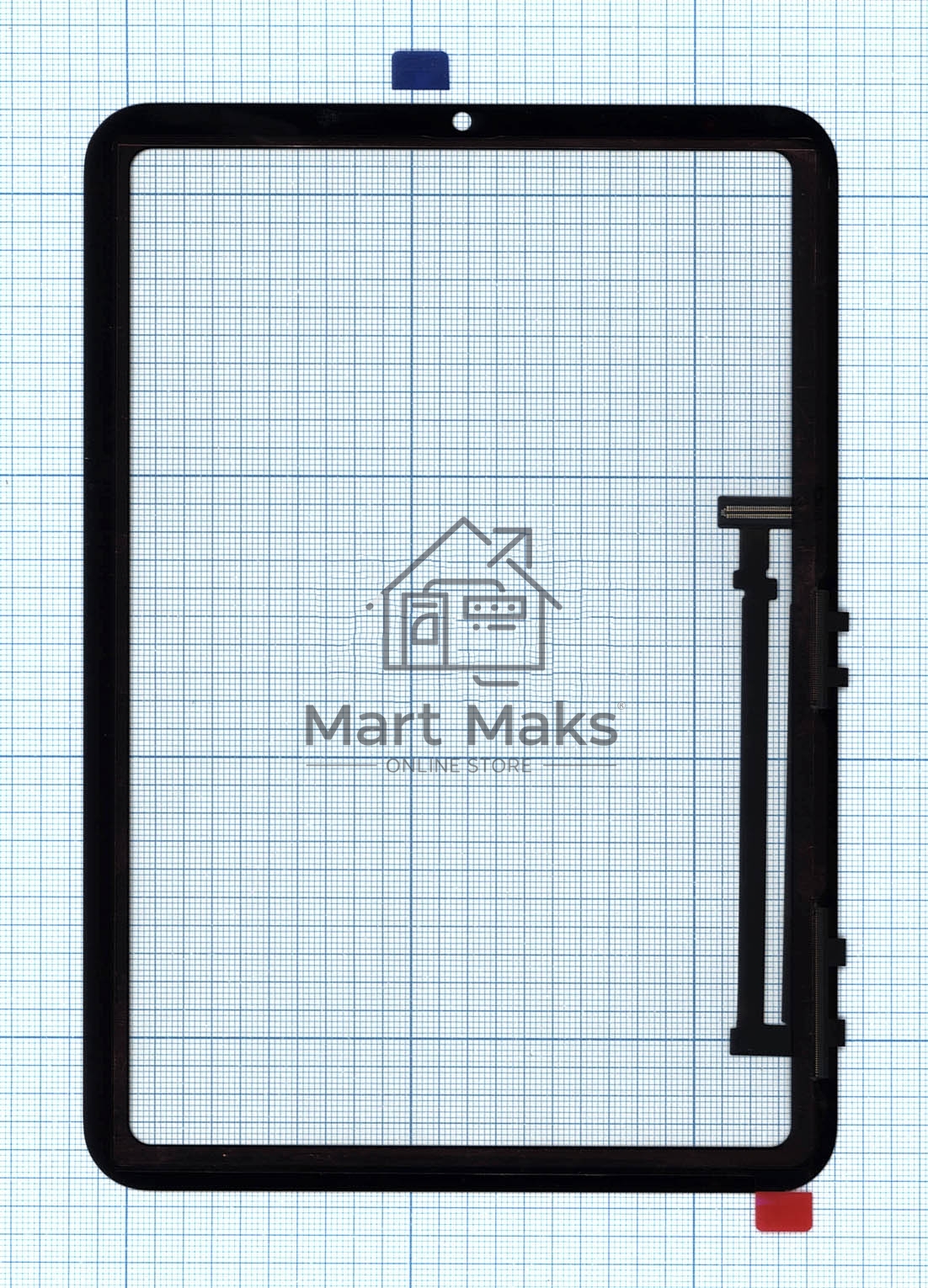 Сенсорное стекло (тачскрин) для iPad Mini 6 2021 (A2567, A2568), черное