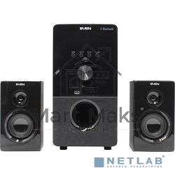 Колонки SVEN MS-2050 черный (2x12,5W + Subwoofer 30W, дерево, USB, SD, FM, ПДУ, Bluetooth)