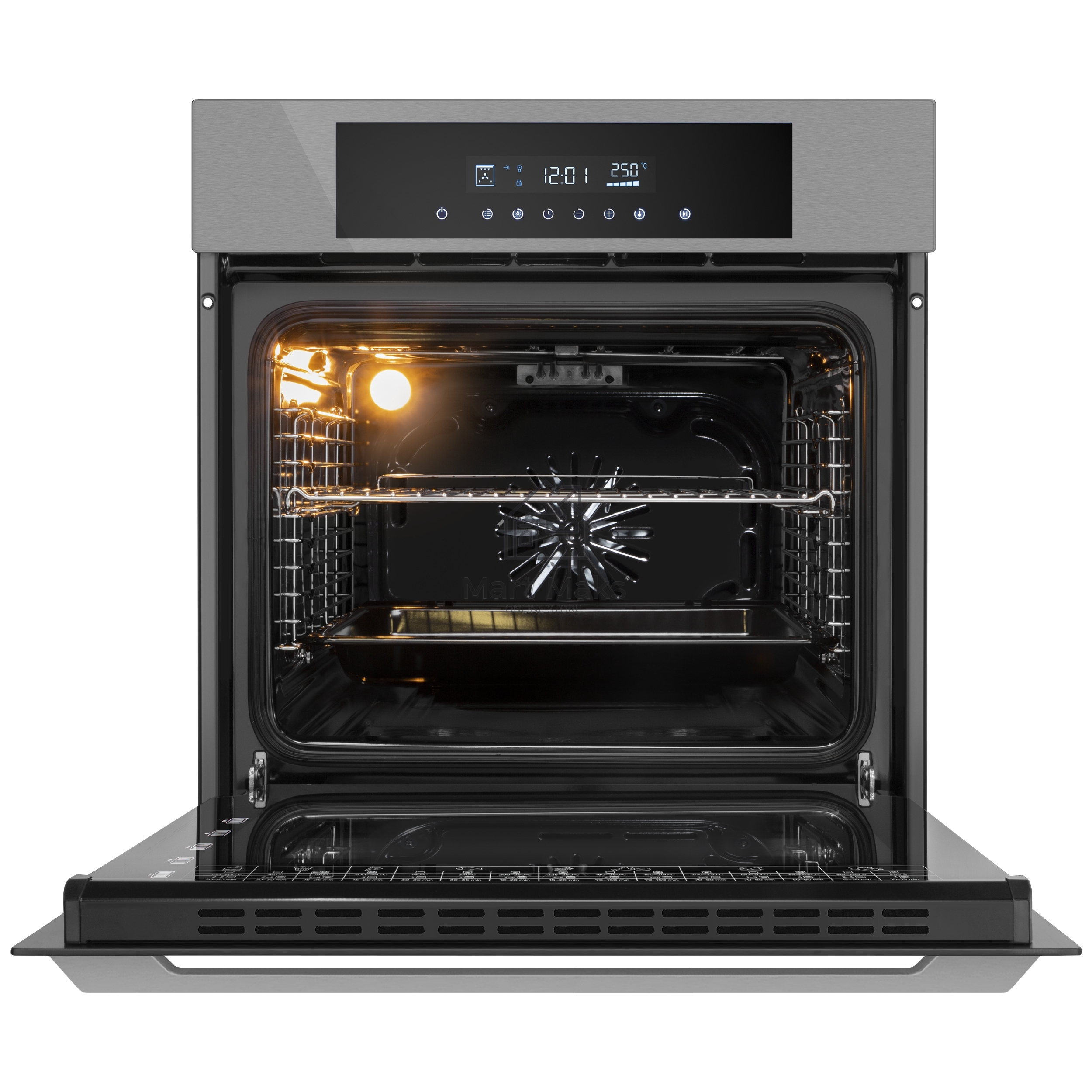 Шкаф духовой электрический Maunfeld AEOD60103S черный