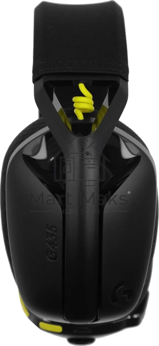 Наушники с микрофоном Logitech G435 Lightspeed черный/желтый мониторные BT/Radio оголовье (981-001052)