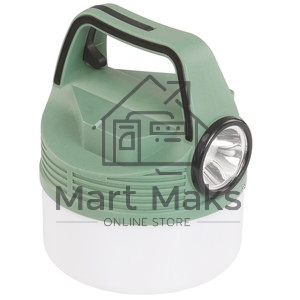 Фонарь аккумуляторный кемпинговый походный 16Вт SMD LED+3Вт LED Li-ion 18650 2400мА.ч Power-bank корпус ABS-пластик индикатор уровня заряда USB-шнур складной крючок для подвешивания матов. рассеив. КОСМОС KOC616Lit