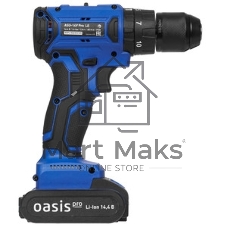 Дрель-шуруповерт Oasis ASU-14V Pro, 14,4 В, 2 Ач, 45 Нм, бесщеточный, ударный
