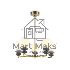 Люстра Ambrella light LH53164/5 SB/WH бронза/белый 40W 3000K D650*900
