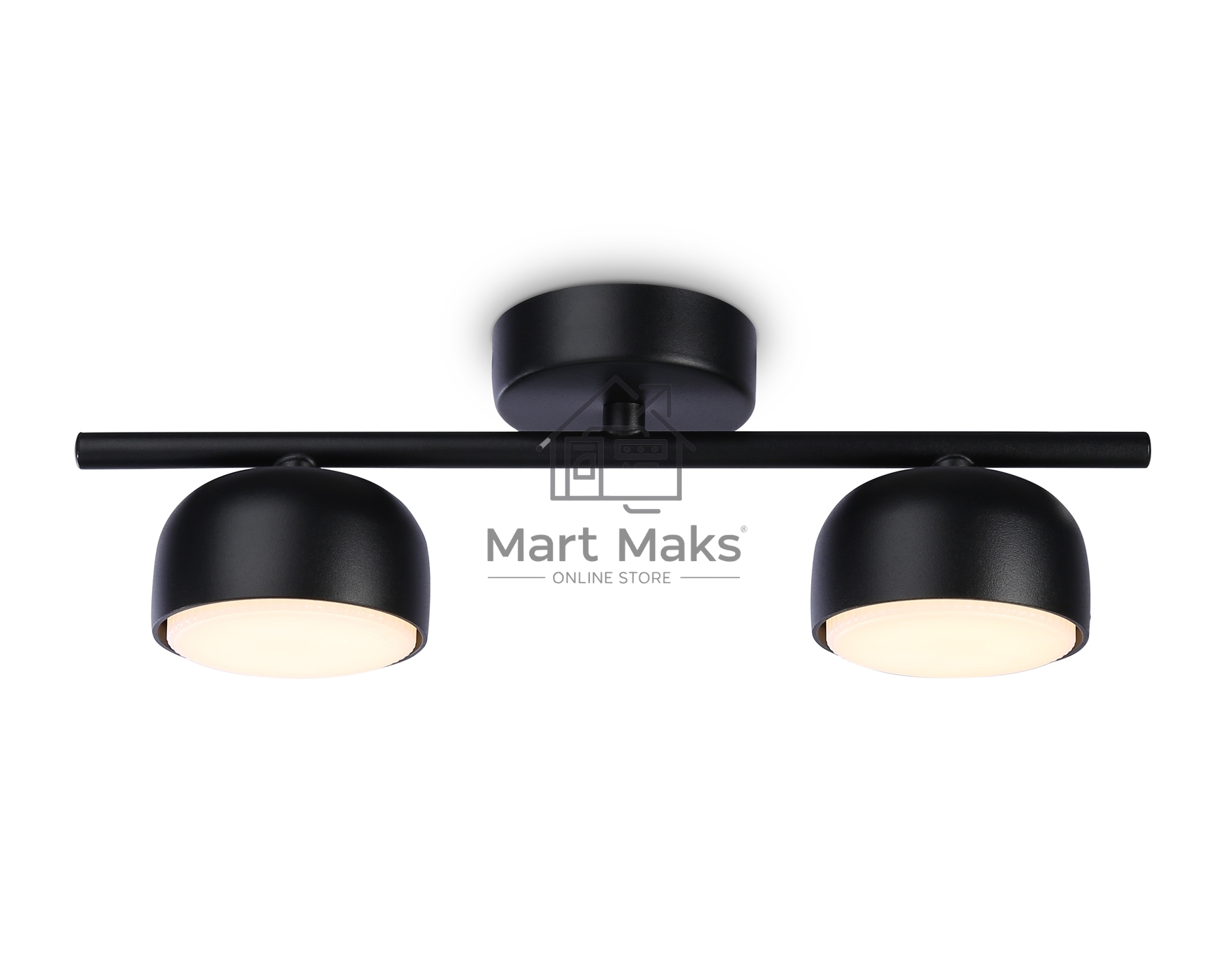 Светильник Ambrella light TN71024/2 BK черный GX53/2 max 12W 320*80*140