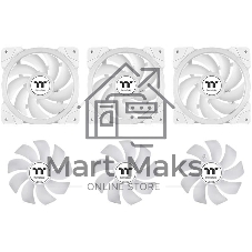 Система жидкостного охлаждения Thermaltake MAGFloe 360 Ultra Snow ARGB Soc-AM5/AM4/1200/1700/1851 белый 4-pin 30.6dB Al+Cu LCD Ret (CL-W433-PL12SW-A)
