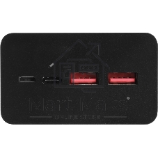 Портативный аккумулятор Cactus CS-PBFSKA-30000 30000mAh 22.5W 4.5A USB-A/USB-C черный