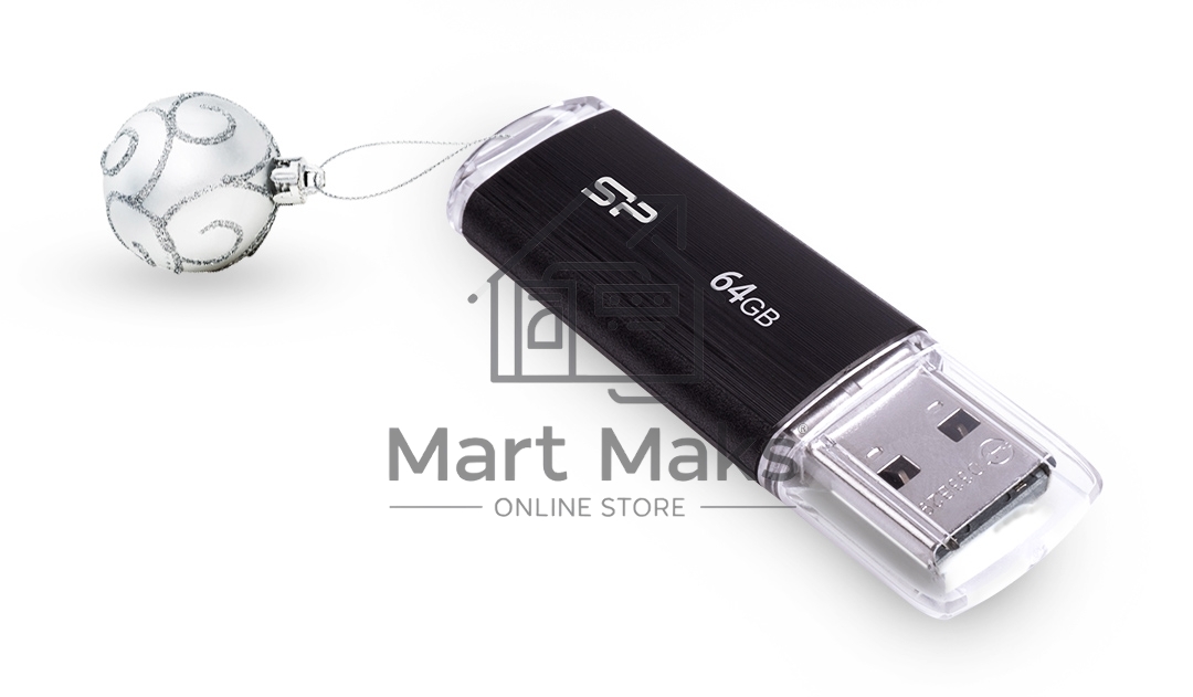 Флешка USB R/W Silicon Power R/W 64Gb Ultima U02 SP064GBUF2U02V1K USB2.0 черный