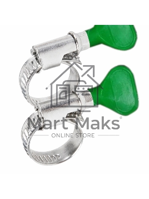 Хомут червячный Rexant 40-60-0,7 мм, с ключом W (упак. 25 шт)