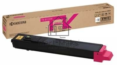 Картридж лазерный Kyocera TK-8115M (1T02P3BNL0) пурпурный для M8124cidn/M8130cidn 6000 стр.