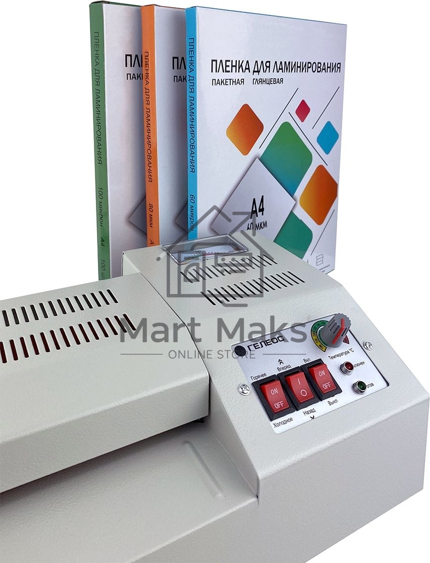 Ламинатор Гелеос ЛМ A4 Про, 4 вала, А4, 250мкм, 620 мм/мин