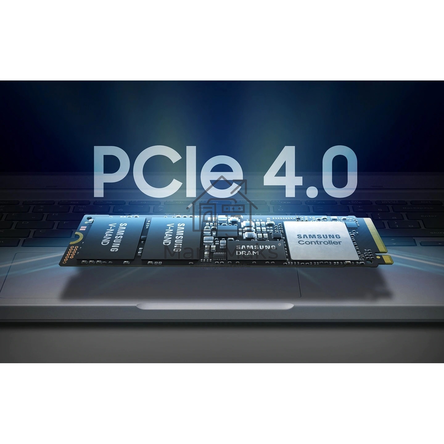 Накопитель SSD Samsung PM9A1, 1000ГБ, M.2 2280, PCIe 4.0 x4, NVMe, R/W 7000/5100