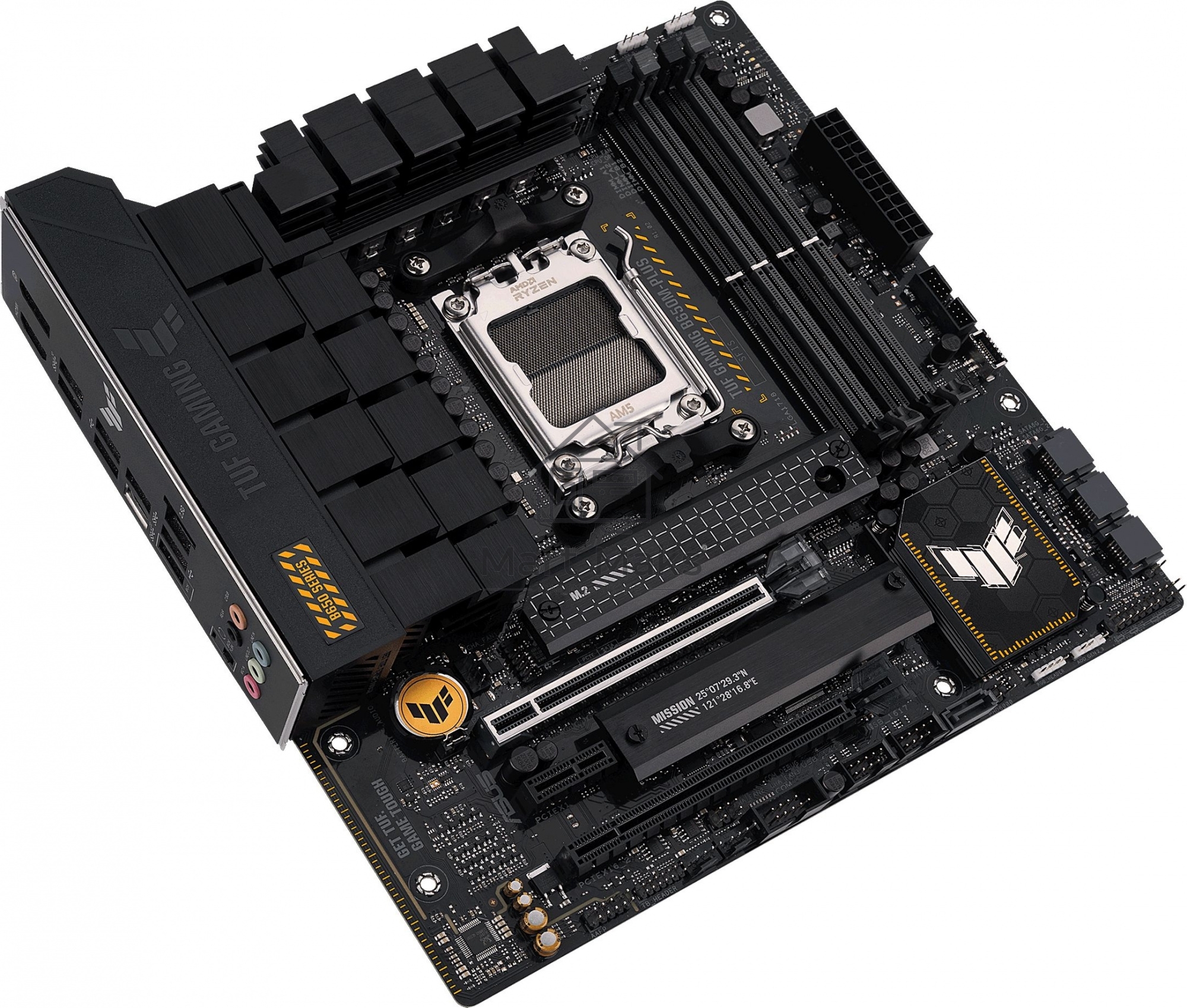 Материнская плата ASUS TUF GAMING B650M-PLUS, AM5, AMD B650, 4xDDR5, 4xSATA, 2xM.2, 1xPCIe 4.0 x16, 1xPCIe 4.0 x4, 1xDP, 1xHDMI, 1x 2.5Gb LAN, 4xUSB-A 3.2 Gen 2, 1xUSB-A 3.2 Gen 1, 1xUSB-C 3.2 Gen 2x2, 5x3.5 мм, 7.1, mATX