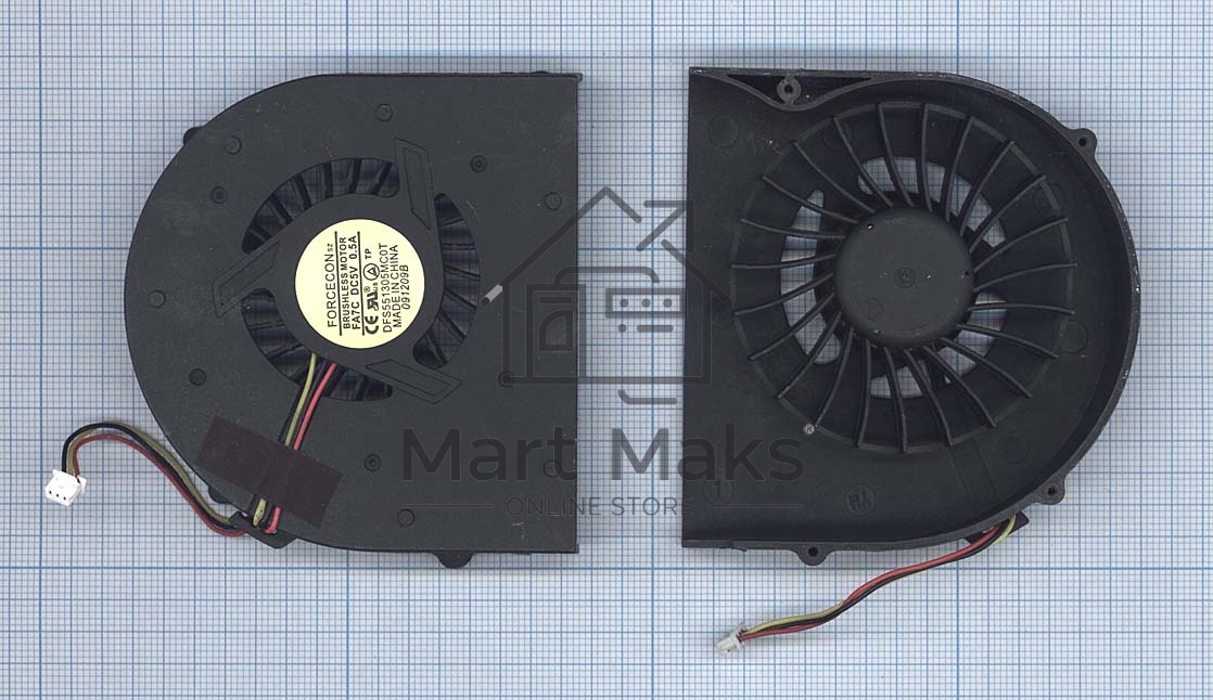 Вентилятор (кулер) для ноутбука MSI GT627 GT628 GT640 GX620 GX627 GX640