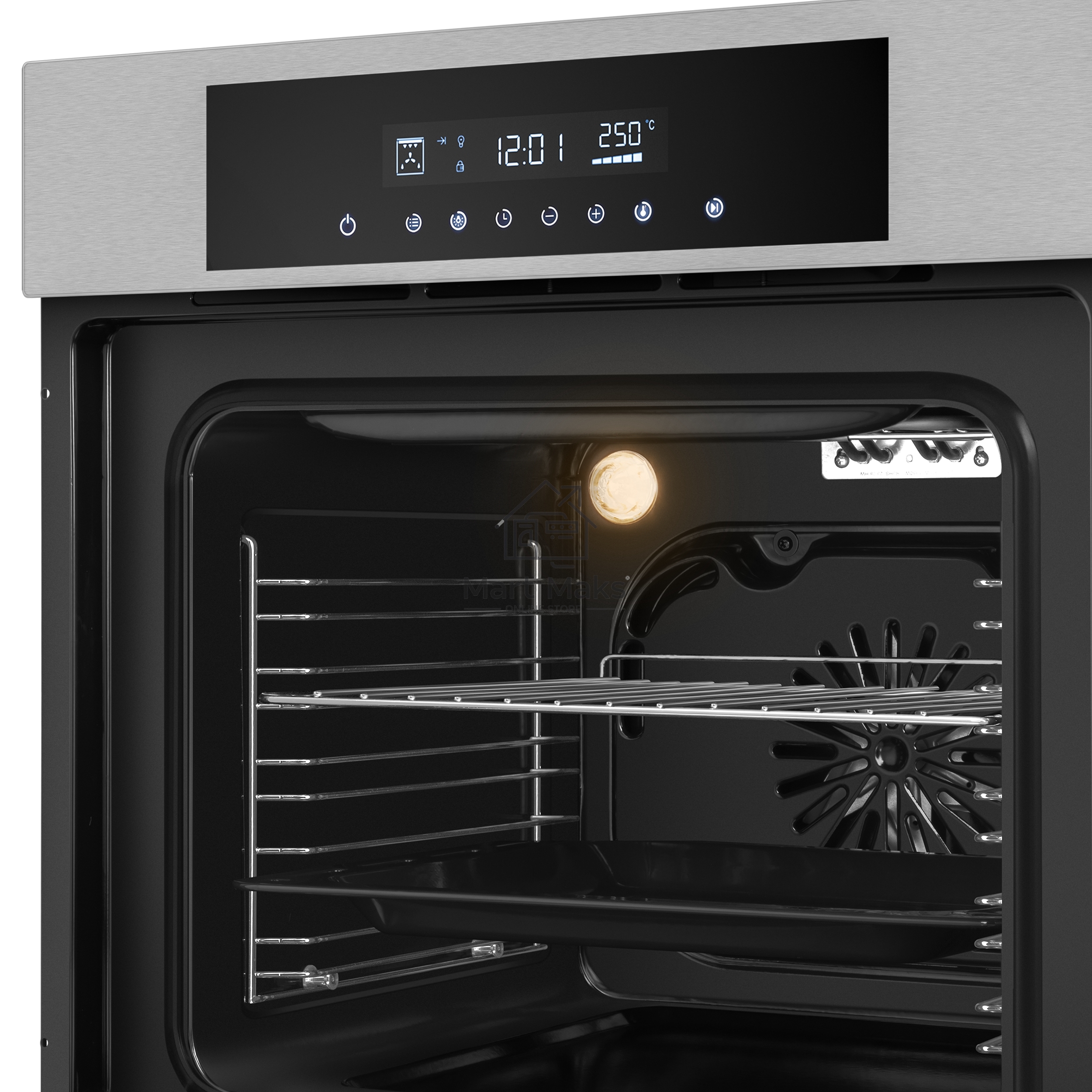 Шкаф духовой электрический Maunfeld AEOD60103S черный