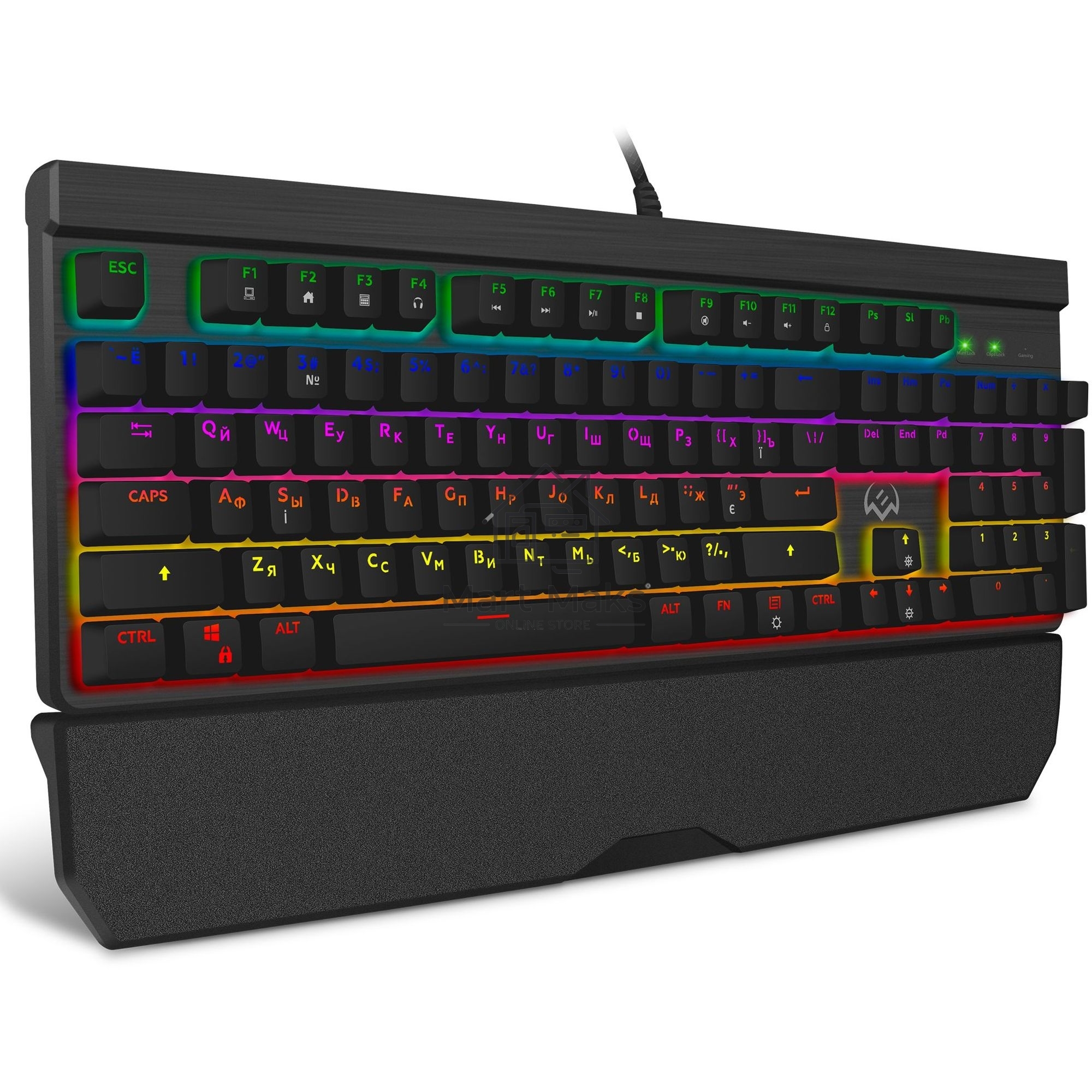 Игровая клавиатура SVEN KB-G9500 (Outemu Blue switches, USB, 104кл, ПО, RGB-подсветка)