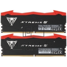 Оперативная память Patriot Viper Xtreme 5, DDR5, 48Gb (2x24GB), 6400MHz, CL32, DIMM, с радиаторами, RGB, серебристый