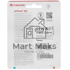 Флешка USB Transcend Jetflash 920 (TS128GJF920), 128Gb, USB 3.1, R/W 420/400, темно/серый