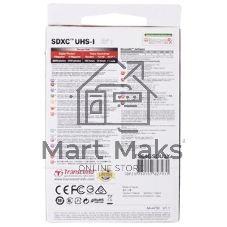 Флеш карта SD 64Gb Transcend SDХC UHS-I U3
