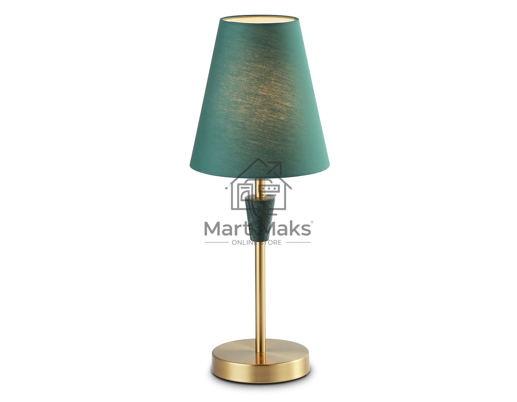 Светильник Ambrella light LH75057 BS/GN латунь/зеленый E14 max 40W D180*460