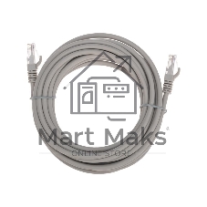 Патч-корд U/UTP Rexant cat.6, RJ45-RJ45, неэкранированный, 26AWG, LSZH, серый, 5 м