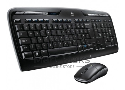 Клавиатура + мышь Logitech MK330 клав:черный мышь:черный USB беспроводная Multimedia