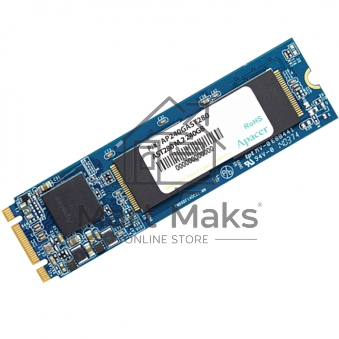 Накопитель SSD Apacer AST280, 240Gb, M.2 2280, SATA III, R/W 520/495