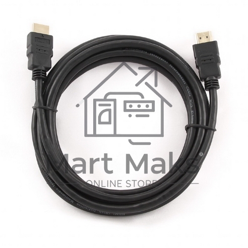 Кабель Cablexpert HDMI CC-HDMI4-15, 19M/19M, v2.0, медь, позол.разъемы, экран, 4.5м, черный, пакет