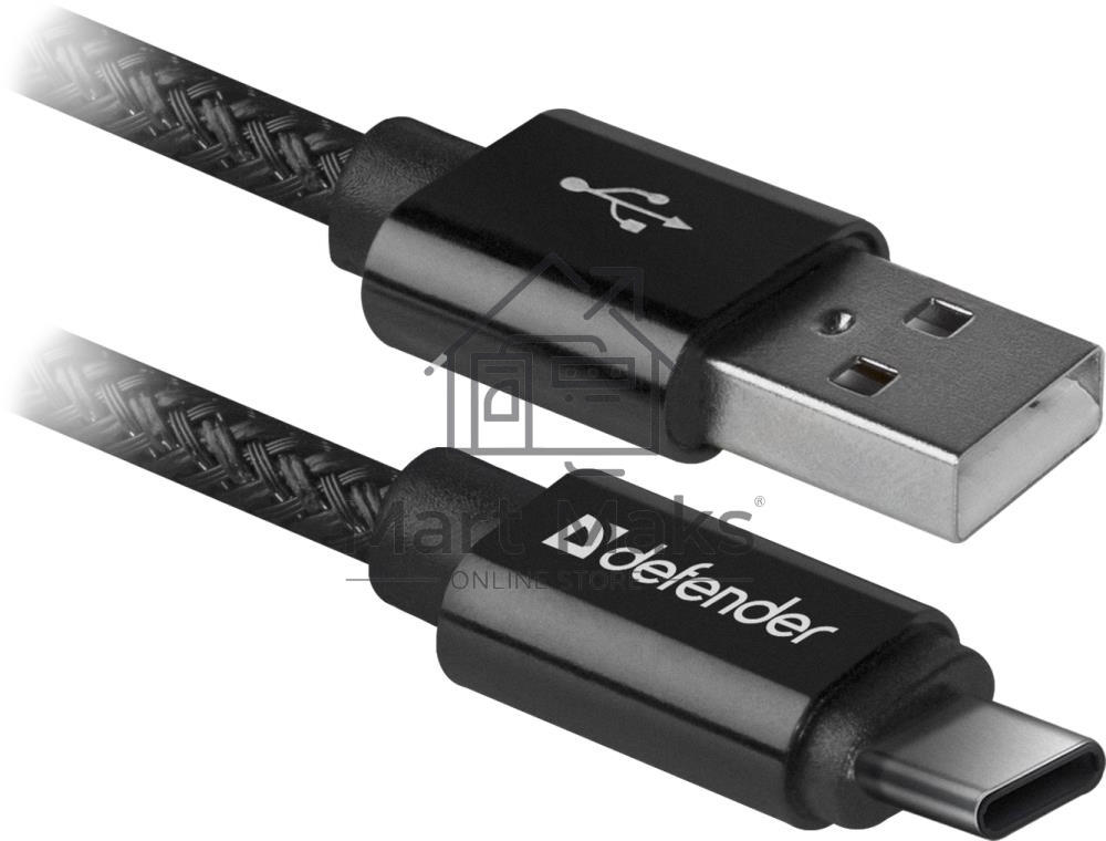 Кабель Defender USB2.0 TO TYPE-C  1M черный USB09-03T