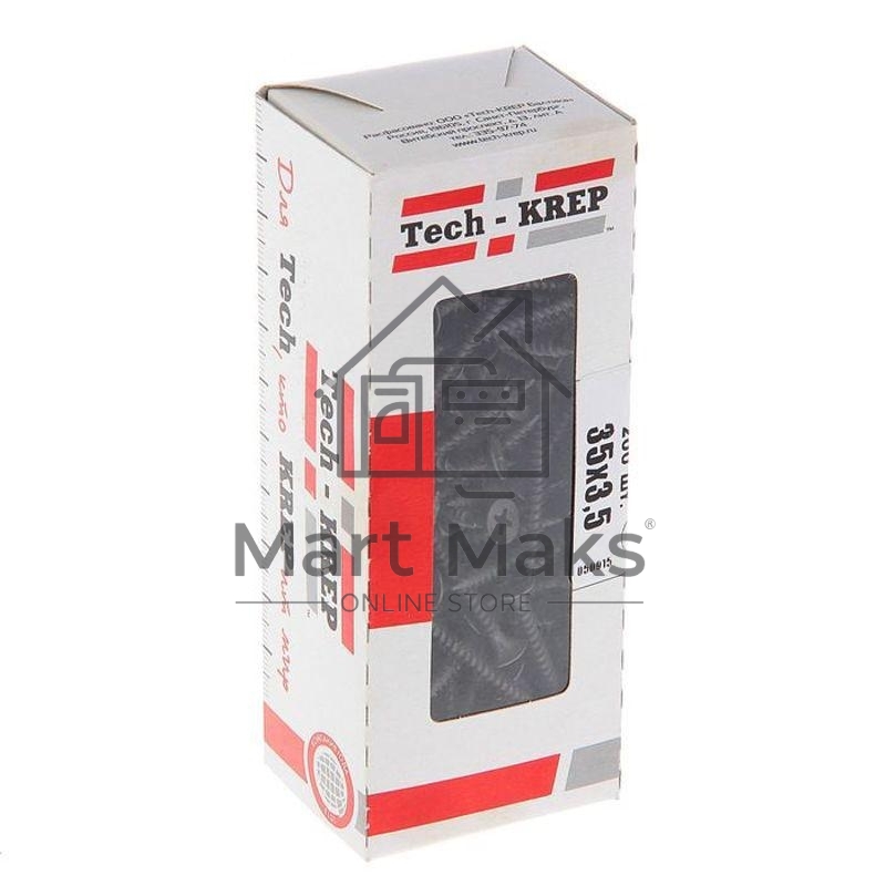 Саморез 3.5х35 гипсокартон-металл (уп.200шт) коробка Tech-Krep 102130