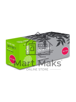 Картридж лазерный Cactus CS-TK1160 черный (7200 стр.) для Kyocera Ecosys P2040dn/P2040dw