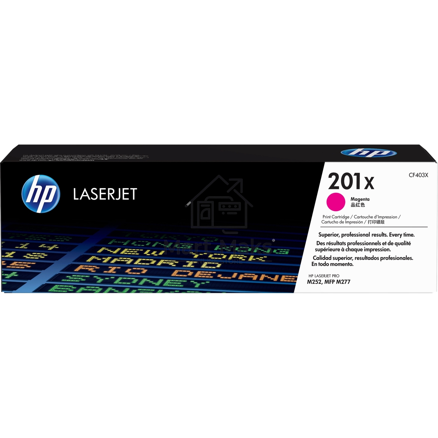 Тонер Картридж HP 201X CF403X пурпурный для HP CLJ Pro M252/M277 (2300стр.)