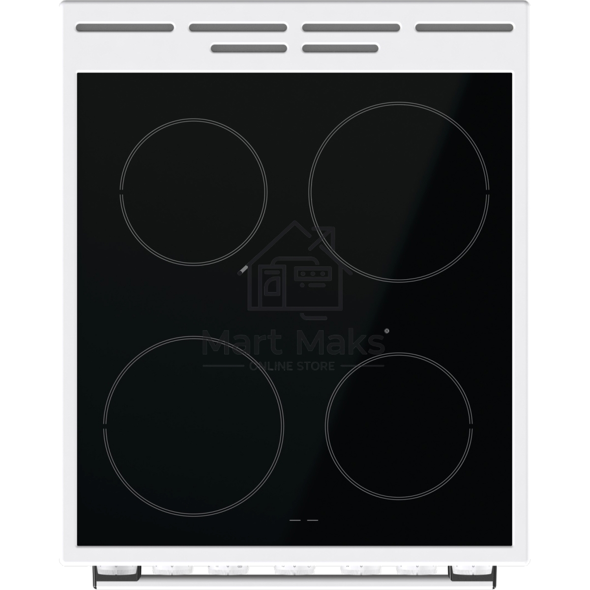 Плита электрическая Gorenje GEC5B41WG белый, конфорок 4 электрических, духовка 62 л, 50 см x 85 см x 59.4 см