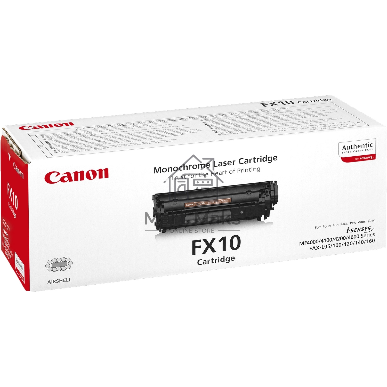 Картридж лазерный Canon FX-10 (0263B002) черный (2000 стр) для Canon FAX L100/120, MF4018/4120/4140/4150/4270/4320/4330/4340/4350/4370