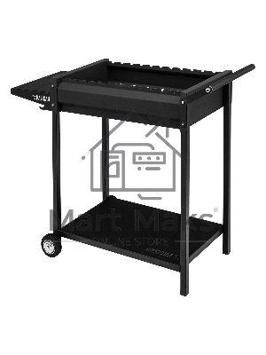 Мангал сварной на колесах, 662х390х152/805 мм, сталь 2 мм, кочерга в комплекте, Camping Palisad