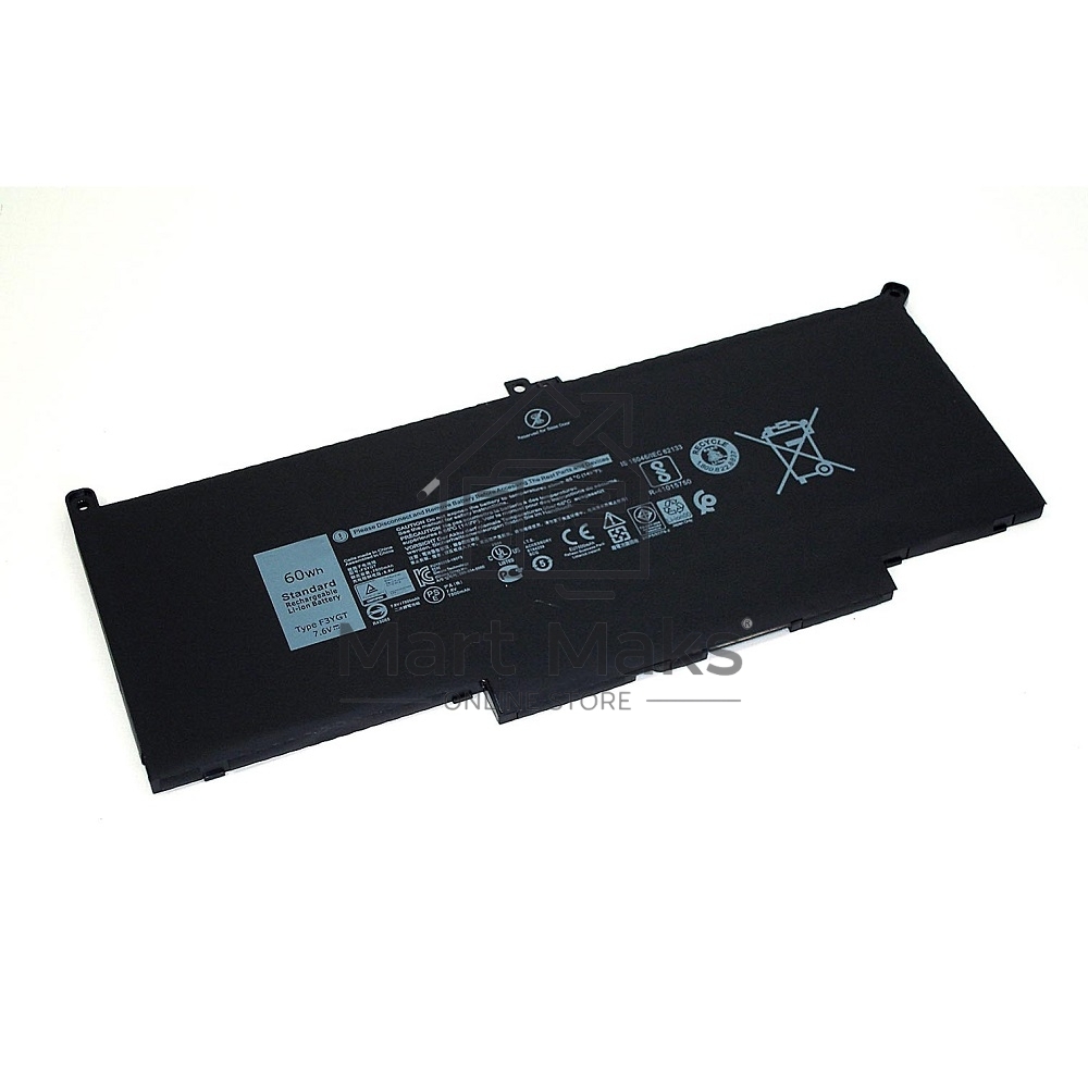 Аккумуляторная батарея для ноутбука Dell Latitude 13 7390 (2x39g) 7.6V 7500mAh черный
