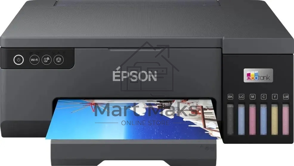 Принтер струйный Epson L8050 (C11CK37405/C11CK37402/C11CK37504/C11CK37507/C11CK37506), A4, цветное, печ. до 8 стр/мин., 1440 x 5760 dpi, USB, Wi-Fi