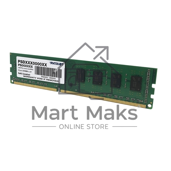 Оперативная память Patriot Signature, DDR3L, 4GB (1x4 GB), 1600 MHz, CL11, DIMM