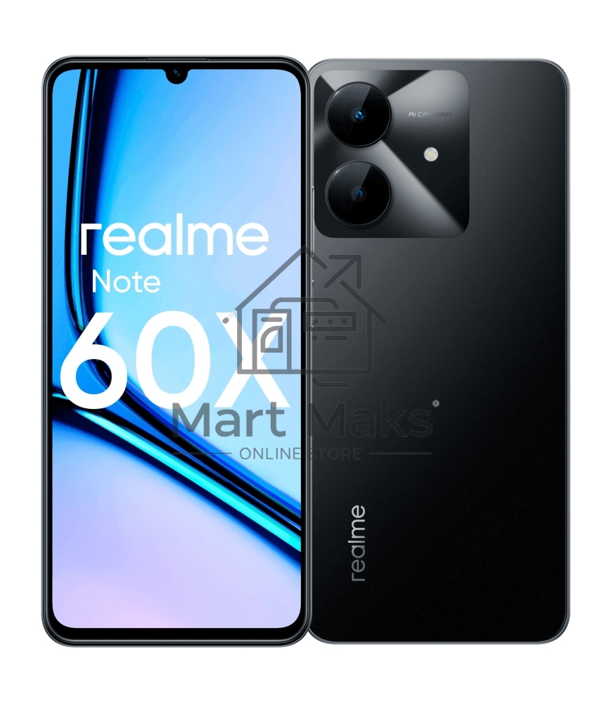 Смартфон Realme Note 60х, 3/64Gb, черный